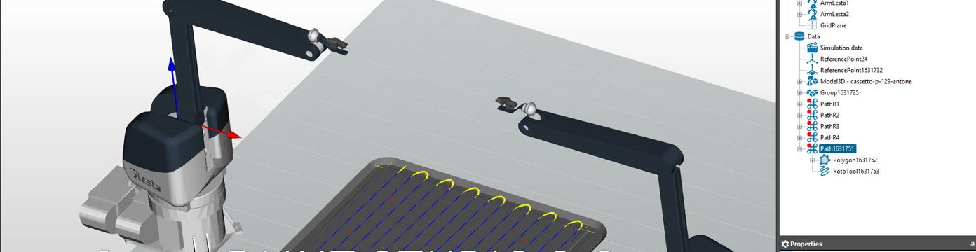 Software cad cam robot verniciatura industriale offline Lesta PAINT STUDIO