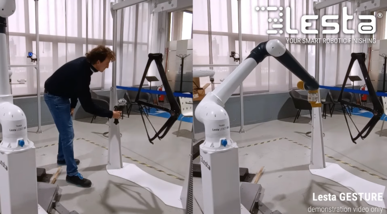 ROBOT PER VERNICIATURA AUTOMATICA registra i tuoi movimenti, ripete la verniciatura Lesta GESTURE