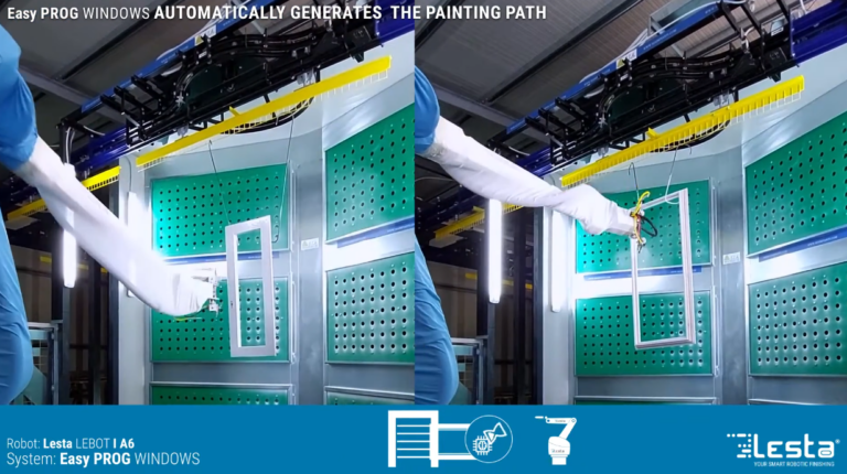 Robot that automatically paints doors and windows EasyPROG PORTAL