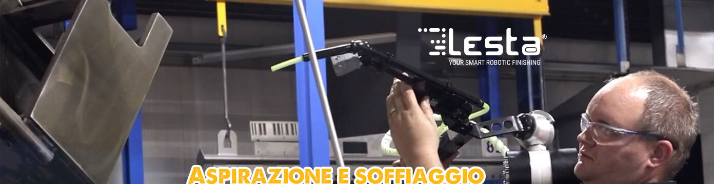 Suction and blowing for metal coating
